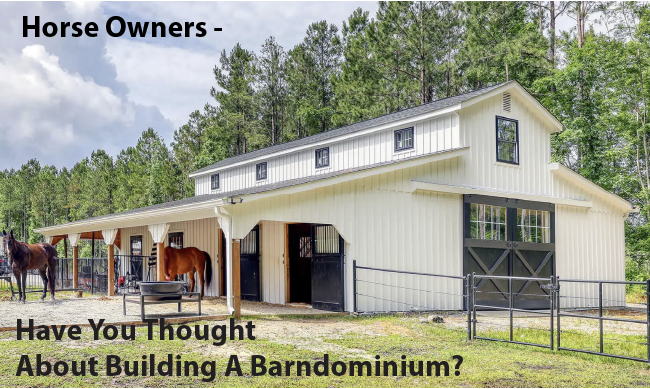 Horse Owners - Have You Thought About Building A Barnodominium?