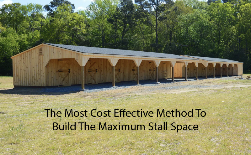 The Most Cost Effective Method To Build The Maximum Stall Space