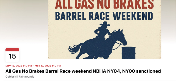 Horse Show Event Barrel Races