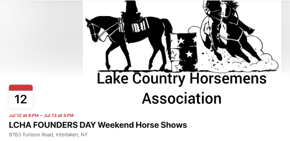 Lake Country Horsemens Association Horse Show