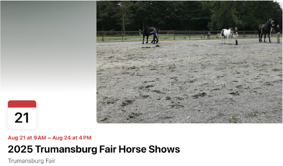 Trumansbuerg Fair Horse Shows