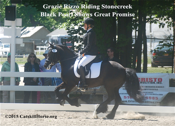 Gracie Ruzzo riding Stonecreek Black Pearl