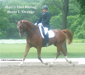 Harry Diel riding his Bernt L'Orange