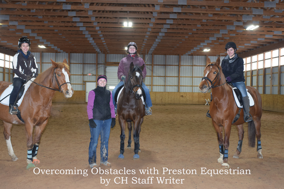 Overcoming Obstacles with Preston Equestrian 
by CH Staff Writer