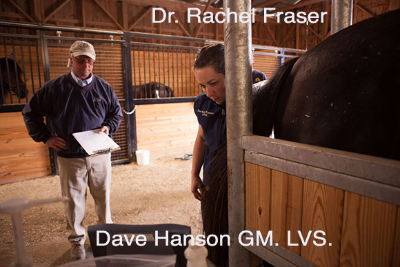 Dr. Rachel Fraser and Dave Hanson, GM. LVS.