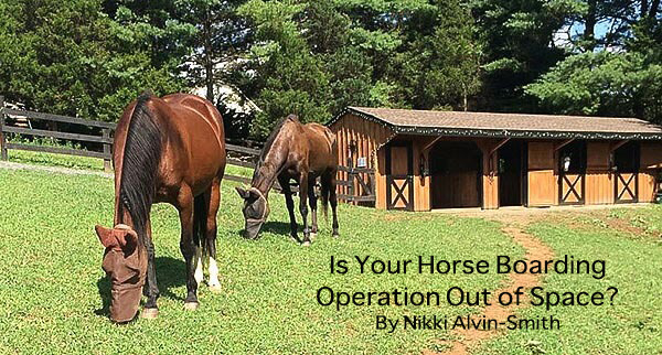 Is Your Horse Boarding Operation Out of Space? By Nikki Alvin-Smith