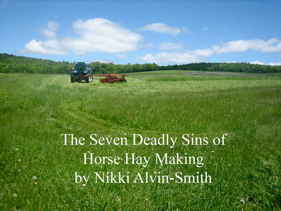 The Seven Deadly Sins of Horse Hay Making 
by Nikki Alvin-Smith