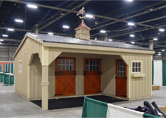 12x20 Horse Barn with Overhang