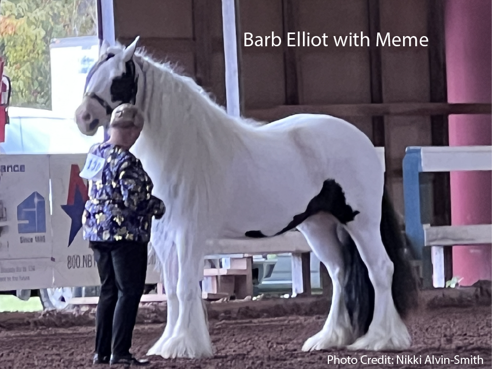 Barb Elliot with Meme