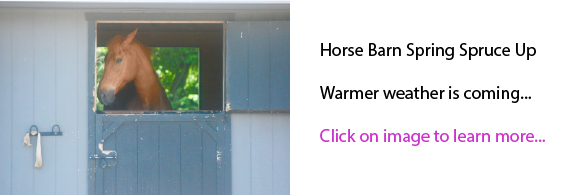 Horse Barn Spring Spruce Up Horse Barn Spring Spruce Up